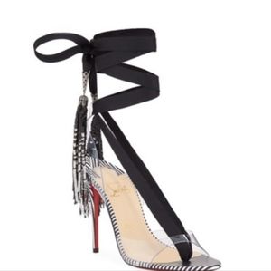 COPY - Christian Louboutin Marie Paillette Tie Up Shoe